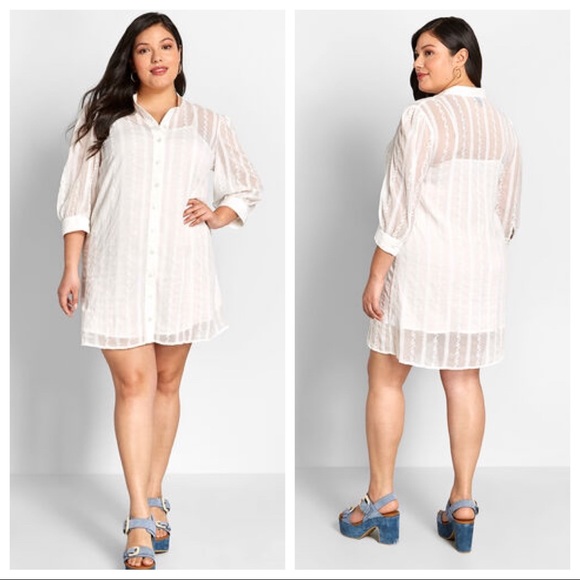 Modcloth Dresses & Skirts - 🆕 MODCLOTH Sheer Joy Embroidered Mini Dress 1X